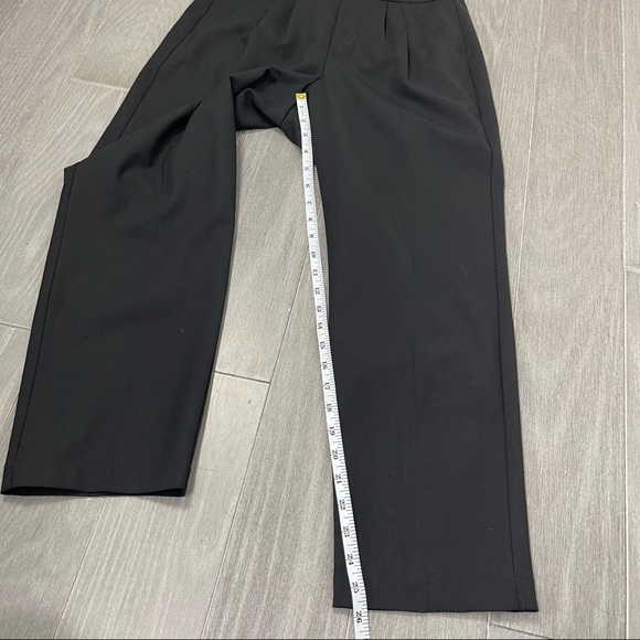 Universal Standard Wool Cropped Trousers High Waisted Pleated Front Pants 4XS 0 - Picture 14 of 16
